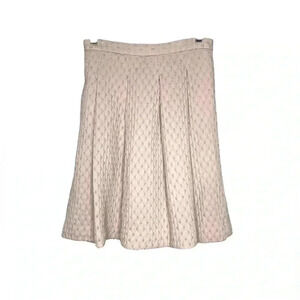 H&M Pleated Jacquard Woven Dot Skirt w/ pockets